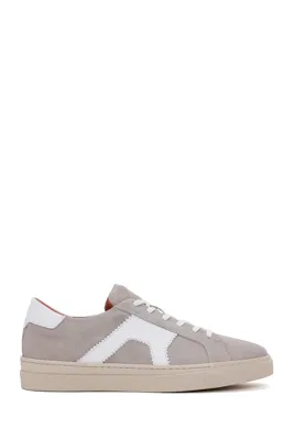 Derimod Erkek Vizon Süet Deri Sneaker