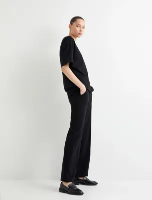 Koton Basic Oversize Tişört Kısa Kollu Bisiklet Yaka Pamuklu