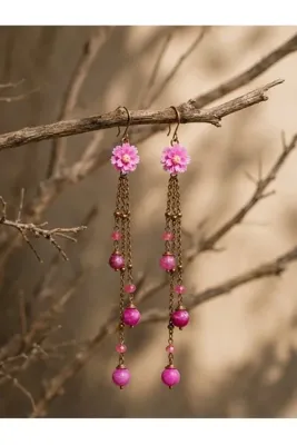 MODA Ceyt Taşlı Sallantılı Kupe