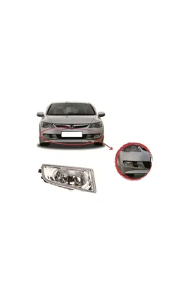 Genel Markalar Honda Civic FD6 Sağ-Sol Ön Sis Lambası Ampullü Takım 2007-2009