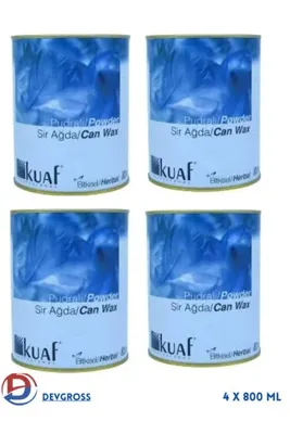 Kuaf Pudralı Bitkisel Sir Ağda (4 X 800 ml)