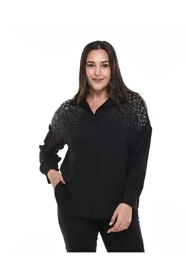 PLUSSELLE BÜYÜK BEDEN GÖMLEK GECE VE GÜNDÜZ ŞIK MODERN