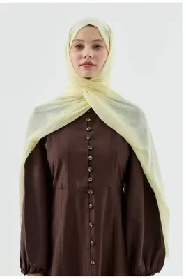 Modakaşmir Aya Serisi Şal-Butter Yellow