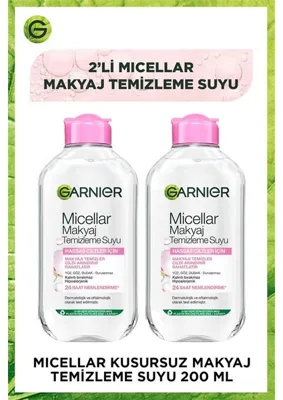 Garnier Micellar Kusursuz Makyaj Temizleme Suyu 200ml 2'li Set pktmclrtmzlyc2-9138