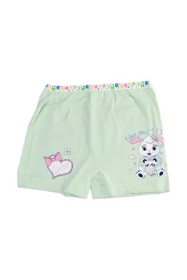 Tutku 3'lü Paket Elastan Kız Çocuk Baskılı Külot Boxer Şort