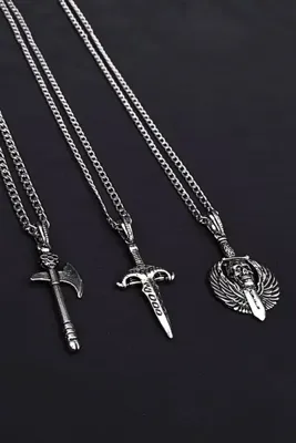 The Collection 3'lü Erkek Kolye Seti