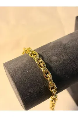 Genel Markalar 14K Kaplama Samanyolu Burgu Zincir Kadın Çelik Bileklik