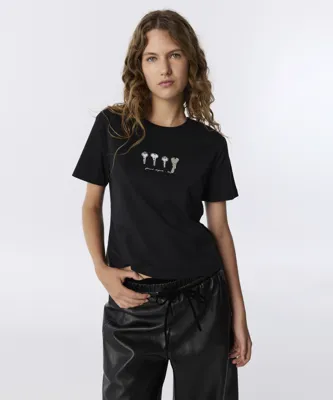 Twist METAL AKSESUARLI BASKILI TİŞÖRT