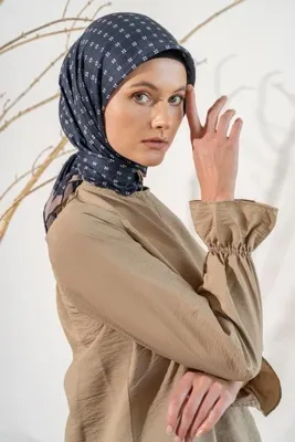 Jawel Kadın Küçük Kareli Soft Eşarp