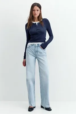 Pull & Bear Bol paça straight fit jean