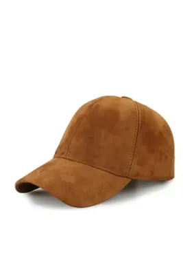 Genel Markalar Unisex Siyah Süet Şapka