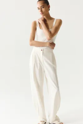 H&M Keten Karışımlı ve Balon Paçalı Pantolon