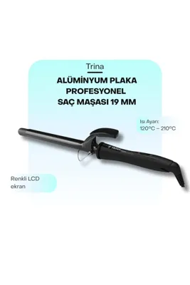 trina 19 mm Saç Maşası Siyah