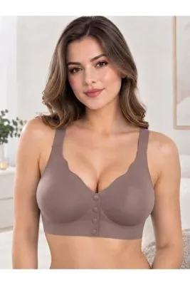 Liza Layza Önü Düğmeli Lazer Dikişsiz Balensiz Pedli İz Bırakmaz Sütyen 8828