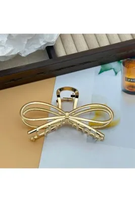 GÜLPEŞE Kadın Orta Boy Metal Mandal Toka Fiyonk-6 Cm