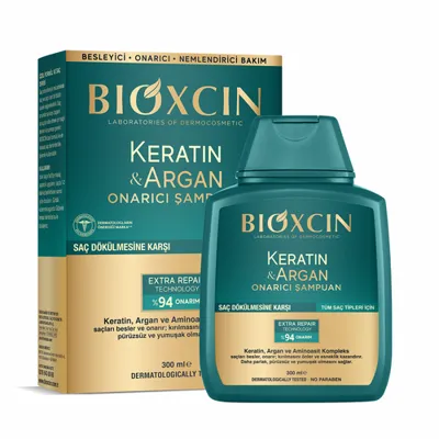 Bioxcin Onarıcı Şampuan Keratin&Argan 300 ml