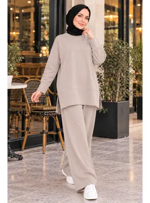 Benguen Salaş Kesim İkili Takım N8322 Bej
