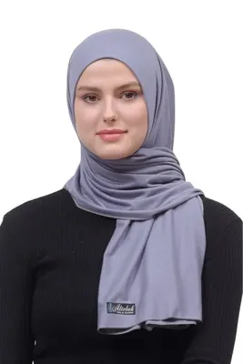 Altobeh Tesettür Penye Şal Düz Gri