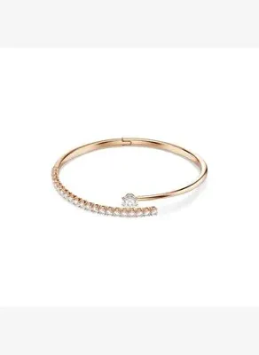 Swarovski 5763819 Swarovski Bilezik Matrıx:Bangle Open Whıte/Ros M