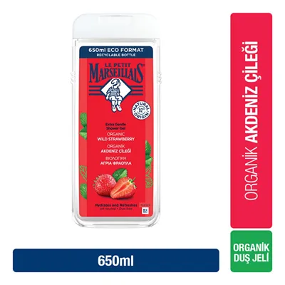 le petit marseillais Duş Jeli Akdeniz Çileği 650 ml