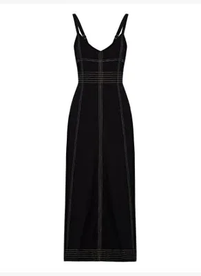 The Handloom Eva Maxi Dress - Black