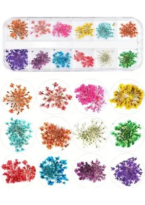 pinpai Nail Art Kurutulmuş Çiçek NG-155