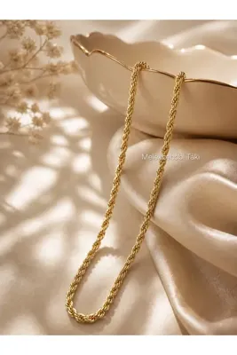 XUPING JEWELRY Melekcehobi Takı Xuping 14K Burgu Zincir Kolye