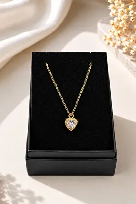 takıcıkız Tuğra Kolye Gold Pink