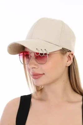 Ritagarcia Unisex Piercing Bej Şapka