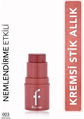 Flormar To Go Işıltılı & Doğal Bitişli Yoğunluğu Ayarlanabilir Kremsi Stick Allık (005 Charming Mauve) 8682536098496