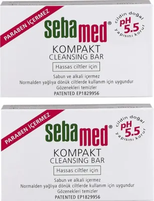 Sebamed Kompakt Cleansing Bar Hassas Ciltler için Sabun 2 x 100 G