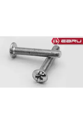 Edab Dreess Yuvarlak Yıldız Başlı RYSB Kulp Vidası, Civata M4x12 - 50 Adet Edap