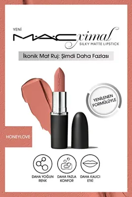 MAC M·a·cxımal Silky Matte Lipstick Nemlendirme Etkili Yoğun Renk Sağlayan Ruj - Kinda Sexy