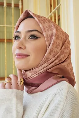 Ma'Polien Basic Kreasyon Twill Eşarp Soğan Kabuğu