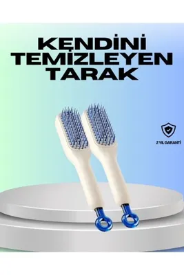 Genel Markalar Kendini Temizleyen Ergonomik Saç Tarağı – ABS Gövde Silikon Diş - korbx8569-1915