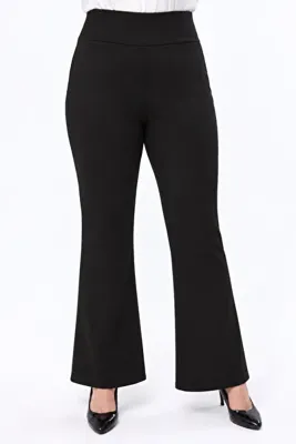 Curvy Trend Büyük Beden Toparlayıcı Bel İspanyol Paça Pantolon