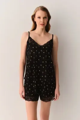 SUWEN Lisa Atlet Şort Pijama Takımı