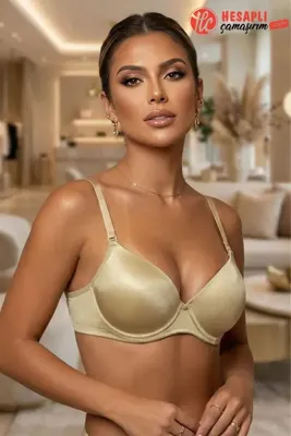 Le Jardin Premium Kadın Askıları Çıkabilen Mikro Kaplı Destekli Dolgulu Kutulu Tek Sütyen