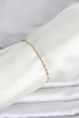 Genel Markalar CM 14K Renk Yassı Ezme Burgu Model Kadın Bileklik