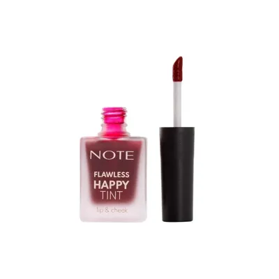 Note Cosmetics Flawless Happy Tint Lip & Cheek Dudak Ve Yanak Renklendirici Likit Allık - 03 Sweet Pink - Pembe
