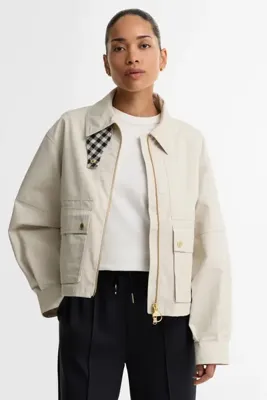 Barbour B.Intl Gabriette Showerproof Ceket CR11 Moonbeam