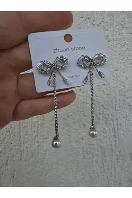Aura jewerly store Vıp çelik zirkonıum küpe
