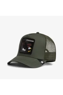 Goorin Bros Freedom Eagle Trucker Unisex Yeşil Şapka