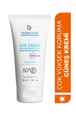 Dermavise Güneş Kremi 50 Spf Günlük Koruyucu Tüm Cilt Tipleri - 50 ml
