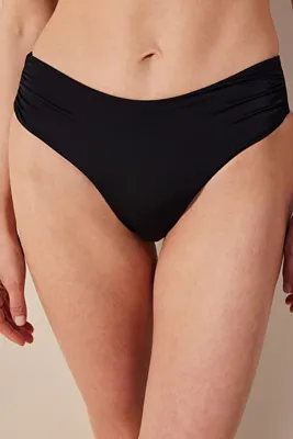 Penti Basic High Shirred Siyah Bikini Altı