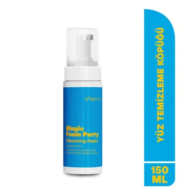 S'he Vec Magic Foam Party Temizleyici, Nemlendirici ve Yatıştırıcı Yüz Temizleme Köpüğü 150 ml