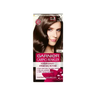 Garnier Çarpıcı Renkler Saç Boyası Parlak Açık Kahve 5