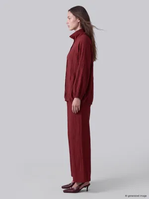 LCW Modest Beli Lastikli Dokulu Kadın Pantolon