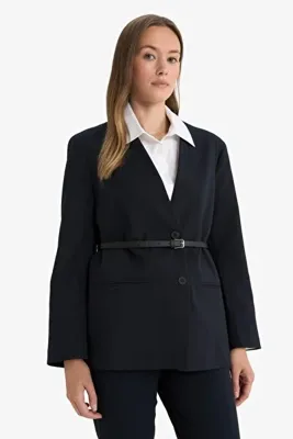 DeFacto Regular Fit Blazer Ceket F6104AX25AU