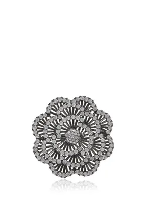 Beymen Collection Silver Çiçek Kadın Broş